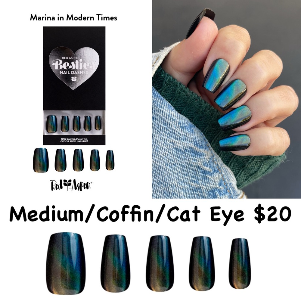 Red Aspen Marina in Modern Times Press-On Nails